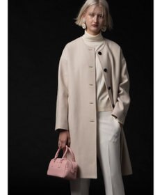 Te chichi ウールメルトンノーカラーロングコート《2025winter catalog item》