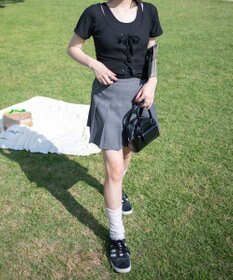 WEGO レイヤードレースアップトップス