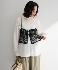 Green Parks ＳＥＴ２点シャツ＋レースビスチェ