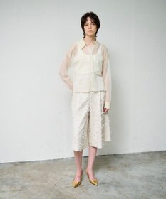 GRACE CONTINENTAL リボンヤーンフレアパンツ