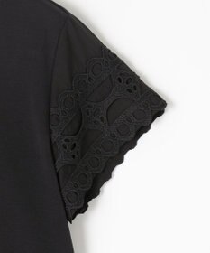 組曲 レーススリーブシルケット カットソー