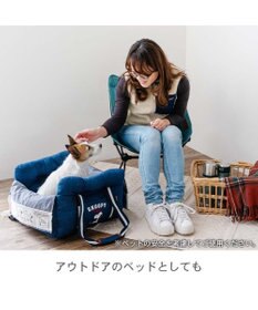 PET PARADISE スヌーピー ドライブベッドキャリー 《デニム ヒッコリー》 小型犬