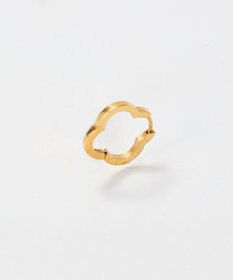 Phoebe 【金属アレルギー対応】フラワーワンタッチフープピアス　ゴールド/サージカルステンレス（片耳）