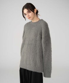 WEGO 【2025秋冬新作/ユニセックス着用ITEM/MLサイズ展開】フェザーニットプルオーバー