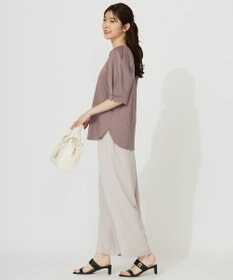 ANY SIS L 【接触冷感・UVケア】着映えタックスリーブ カットソー