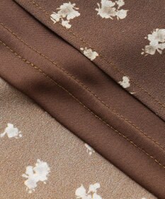 Feroux カシュクールデザイン 小花プリントワンピース