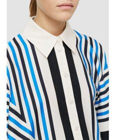 JOSEPH クレットプリント　リラックスフィットブラウス