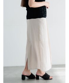 Te chichi フロントタックサテンスカート