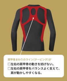 CW-X 【MEN】 CW-X 機能性トップス 【JYURYU TOP】 メッシュ 半袖 肩が動かしやすくなる 運動時の疲労を軽減 ゴルフ 球技 マラソン JAO395 /ワコール