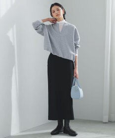 UNFILO L BEAUTY FORM JERSEY キーネック トップス