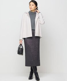 組曲 L 【2WAY・WEB限定】ウールカシミヤミックス ハイネックニット