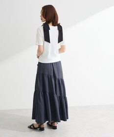 Green Parks ・ｓｗｉｎｇ　ｂｙ　ショルダーリボンリブカットソー