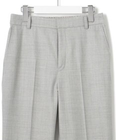 23区 クリアウールサキソニー テーパードパンツ