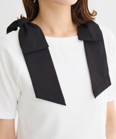 Green Parks ・ｓｗｉｎｇ　ｂｙ　ショルダーリボンリブカットソー