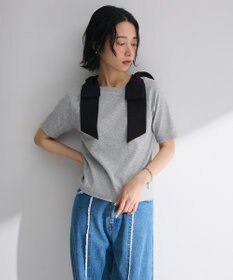 Green Parks ・ｓｗｉｎｇ　ｂｙ　ショルダーリボンリブカットソー