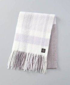 AURORA 【 LANVIN en Bleu （ランバン オン ブルー）】モコモコカラーブロックマフラー(WASH)