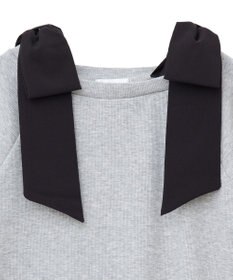 Green Parks ・ｓｗｉｎｇ　ｂｙ　ショルダーリボンリブカットソー