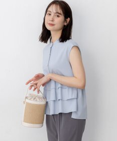 組曲 【WEB限定】プレーティング天竺ティアード カットソー