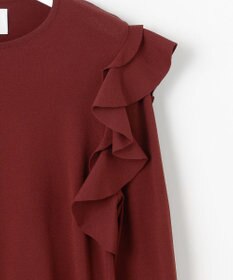 自由区 【カトリエムブーケ】Ruche フリルディテールニット