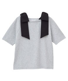 Green Parks ・ｓｗｉｎｇ　ｂｙ　ショルダーリボンリブカットソー