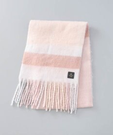 AURORA 【 LANVIN en Bleu （ランバン オン ブルー）】モコモコカラーブロックマフラー(WASH)