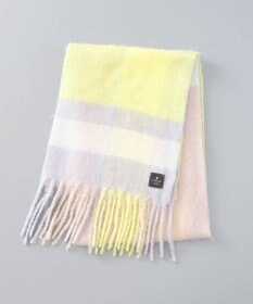 AURORA 【 LANVIN en Bleu （ランバン オン ブルー）】モコモコカラーブロックマフラー(WASH)