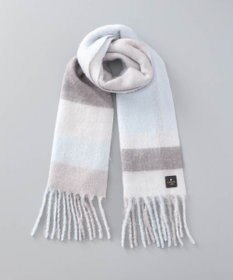 AURORA 【 LANVIN en Bleu （ランバン オン ブルー）】モコモコカラーブロックマフラー(WASH)