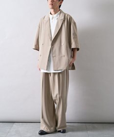 CRAFT STANDARD BOUTIQUE 半袖ダブルテーラードセットアップ