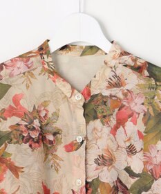 自由区 【SHIHOさん着用】ボタニカルプリント ワンピース