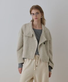 GRACE CONTINENTAL アルパカシャギージャケット