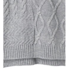 AMERICAN HOLIC パッチワークケーブルニットプルオーバー