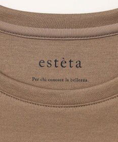 23区 【エステータ】スーピマコットン プレミアムジャージー 半袖クロップド丈Tシャツ