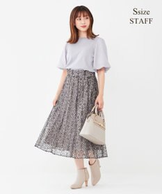 ANY SIS 【洗える】バルーンスリーブ ニットＴシャツ