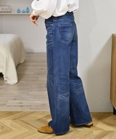 caqu modern baggy ワイドシルエットデニムパンツ USED WASH