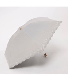 UNBILLION UV カット率99％以上  カシュネ cachenez / PUフラワーポーラー刺繍3段折りたたみ傘