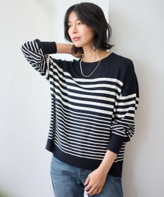 ANY 【洗濯機可】ボーダーニット