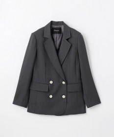 GRACE CONTINENTAL 麻調バックギャザージャケット