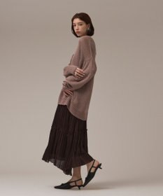 GRACE CONTINENTAL ラメルーズニットカーディガン