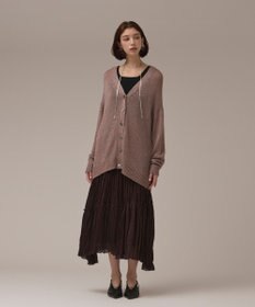 GRACE CONTINENTAL ラメルーズニットカーディガン