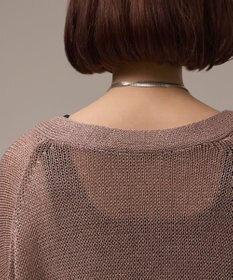 GRACE CONTINENTAL ラメルーズニットカーディガン