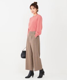 ANY SIS 【シリーズ累計7万本突破！】サーモ2WAYストレッチ ワンタック ワイドパンツ