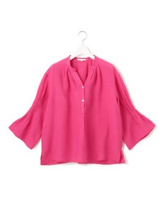 23区 【洗える】LIBECO タックスリーブ シャツ