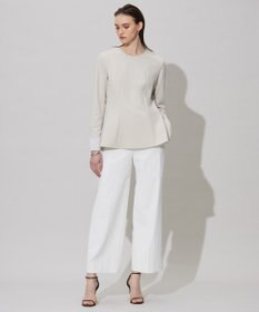 ICB 【接触冷感・UVカット・透け防止・吸水速乾・洗える】 シェルタリングドライオックス ワイドパンツ