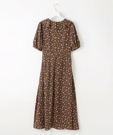 Feroux カシュクールデザイン 小花プリントワンピース
