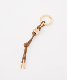 russet ［ノットモチーフ×メタルパーツ］レザーコードバッグチャーム（Z-223）