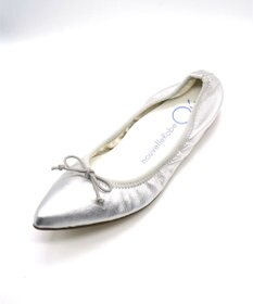 nouvelleRobe Oū 【本革・高反発】Pointed ポインテッドトゥ メタリックバレエシューズ