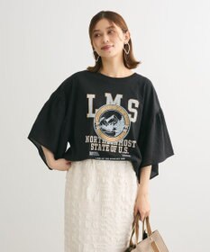 Green Parks ドッキングフレアスリーブロゴチュニック