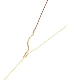 YECCA VECCA ウェーブメタルコードネックレス