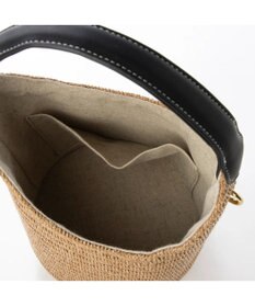 UNBILLION cachecache ジャガード巾着付きポリプロピレンバケツバッグ