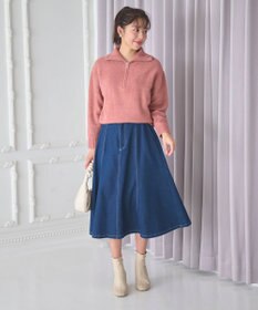 Feroux ハーフジップニット プルオーバー